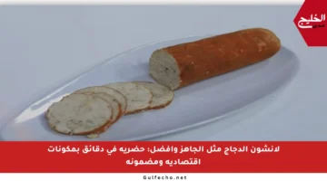لانشون الدجاج مثل الجاهز وأفضل: حضريه في دقائق بمكونات اقتصادية ومضمونة
